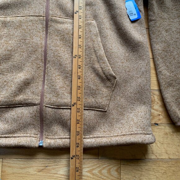 Columbia Women’s Brown Sherpa-Lined Full Zip Hoodie Jacket | Size L | NWT - Picture 6 of 9